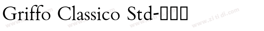 Griffo Classico Std字体转换